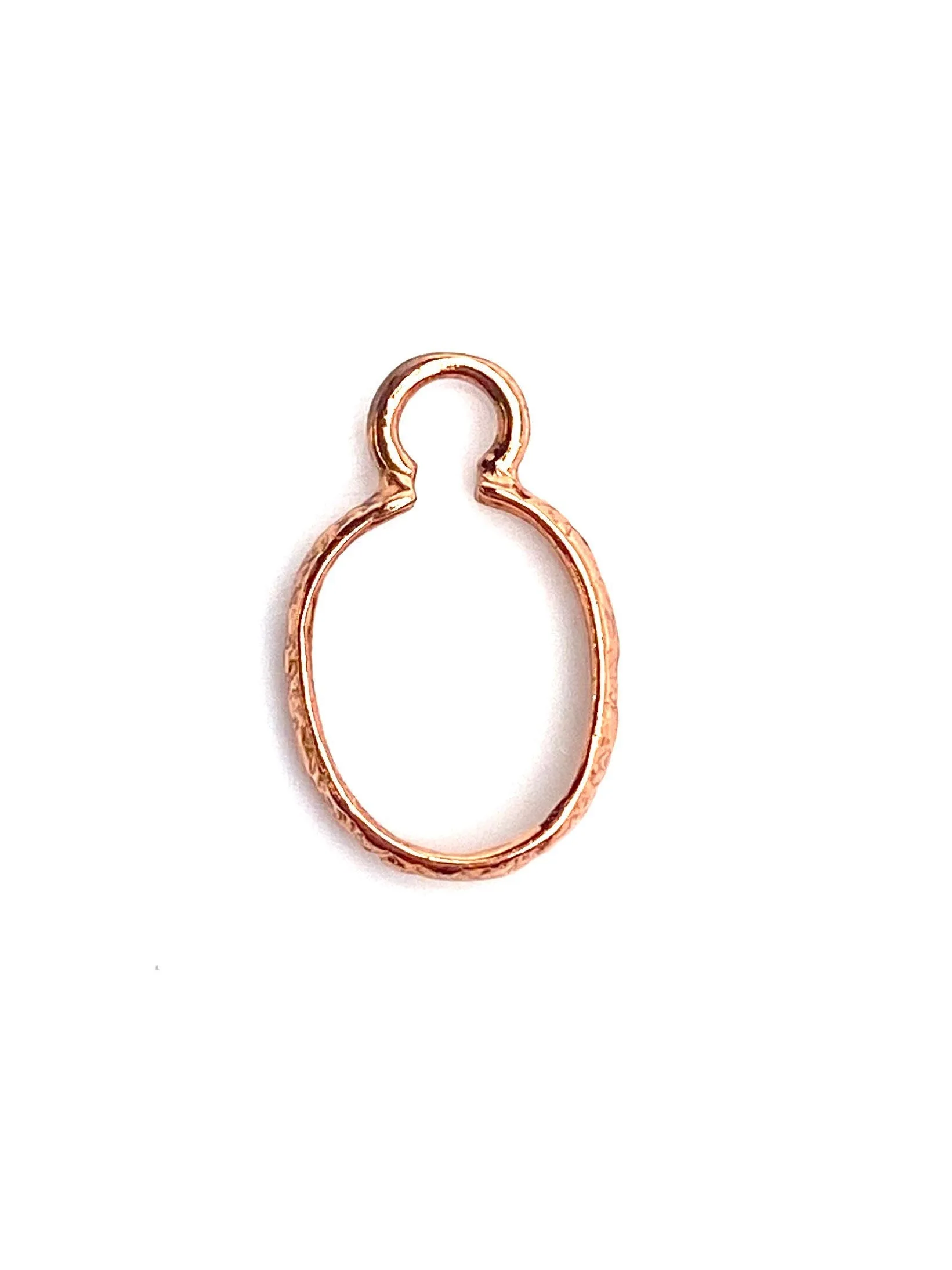 Copper Crimp Bezel Cap , Sku#CP9123