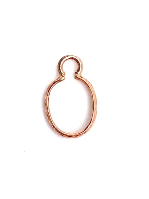 Copper Crimp Bezel Cap , Sku#CP9123