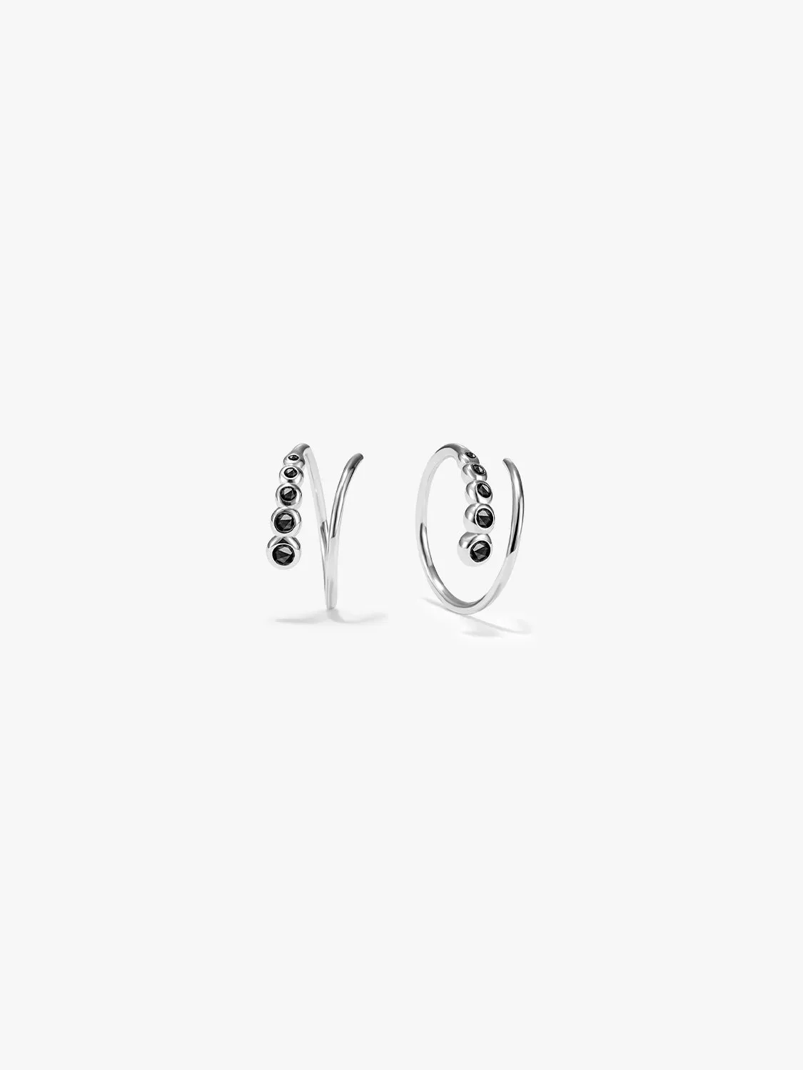 Crystal Double Hoops