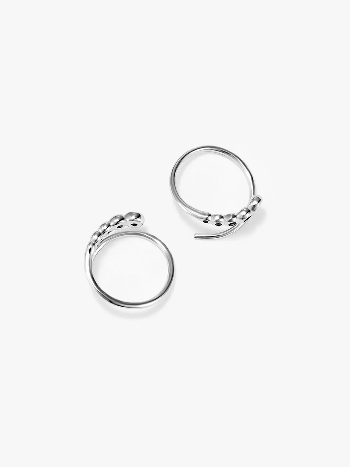 Crystal Double Hoops