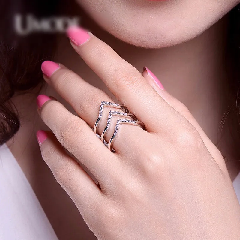 CZ Crystal Pave Ring