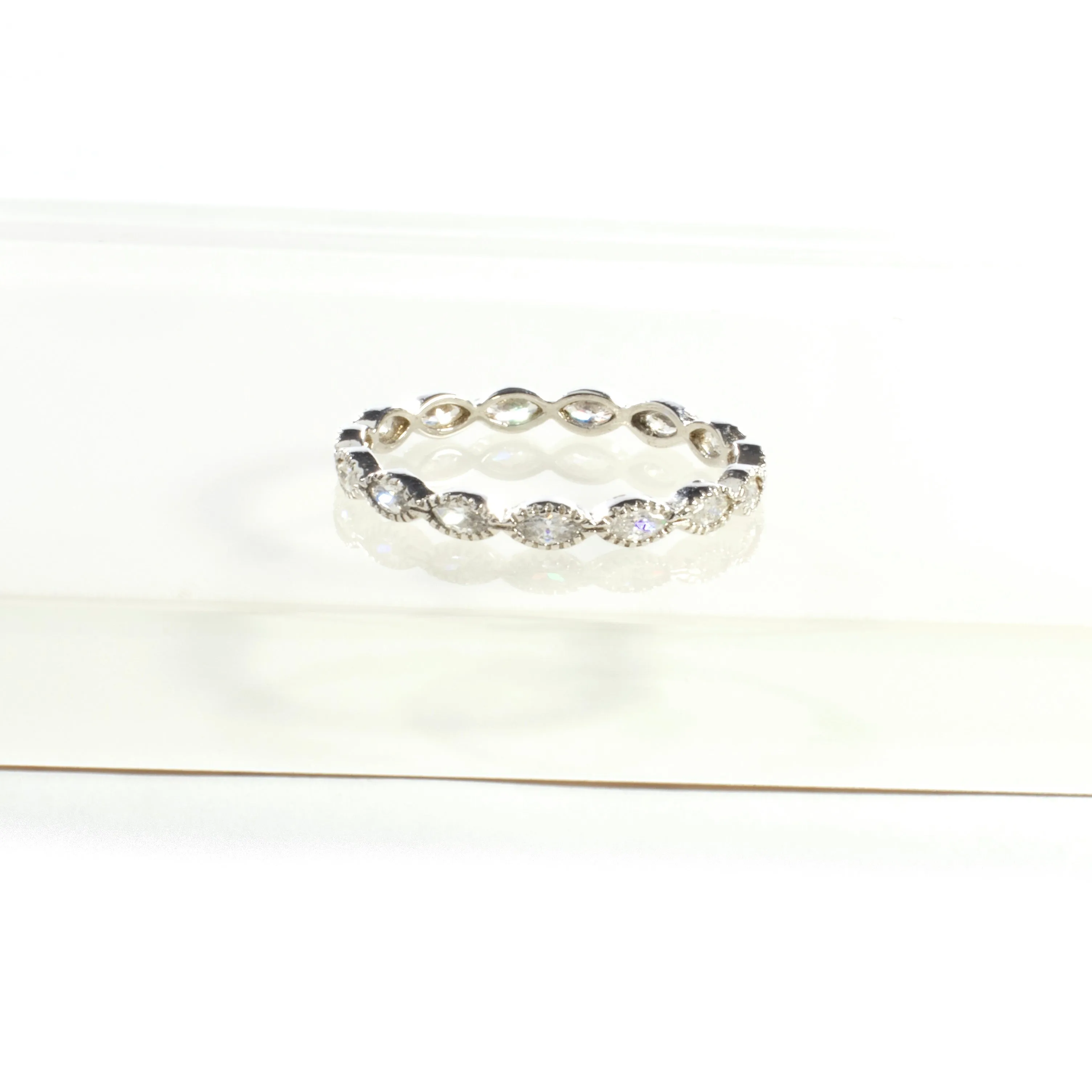 CZ Eternity Band - Gold and Silver