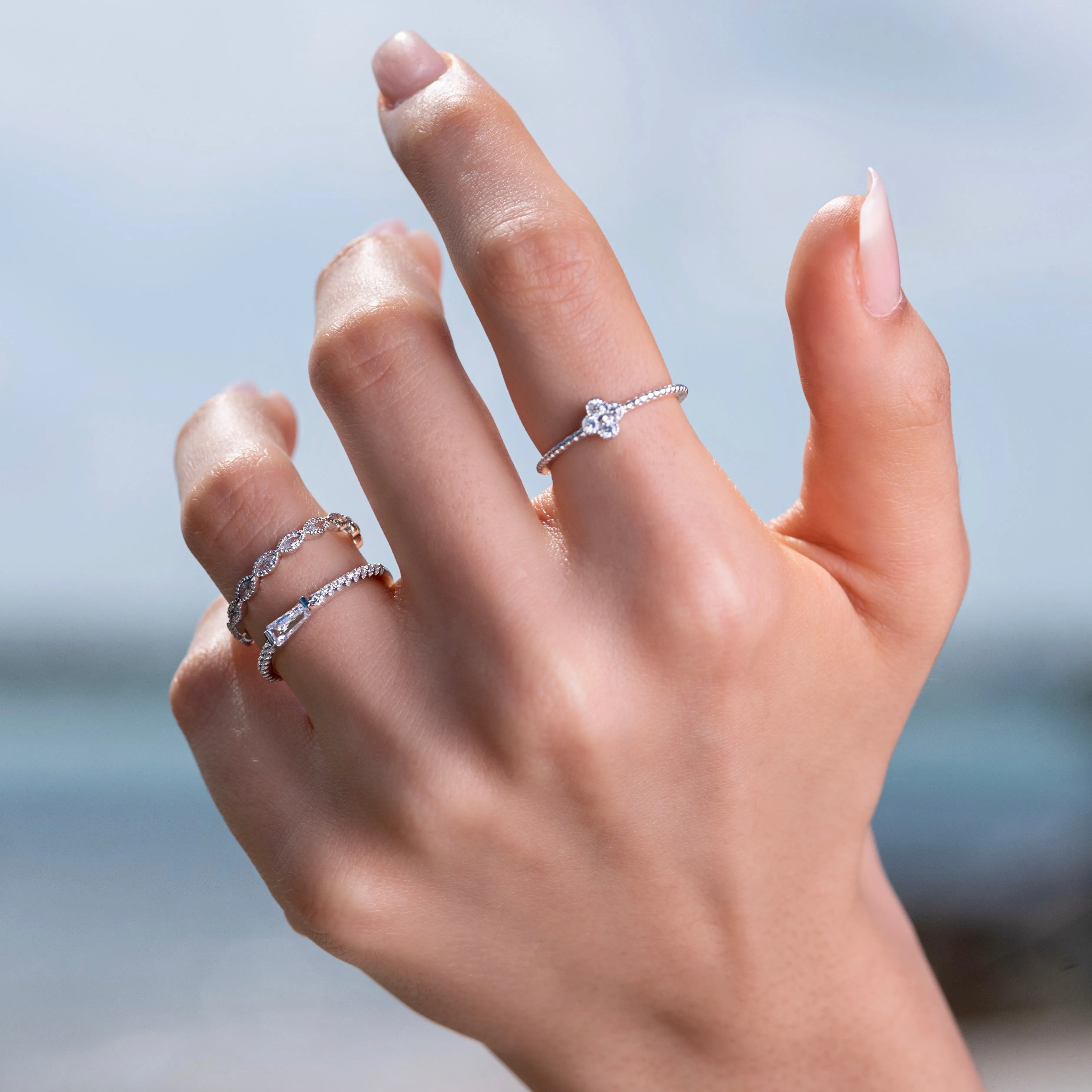 CZ Eternity Band - Gold and Silver