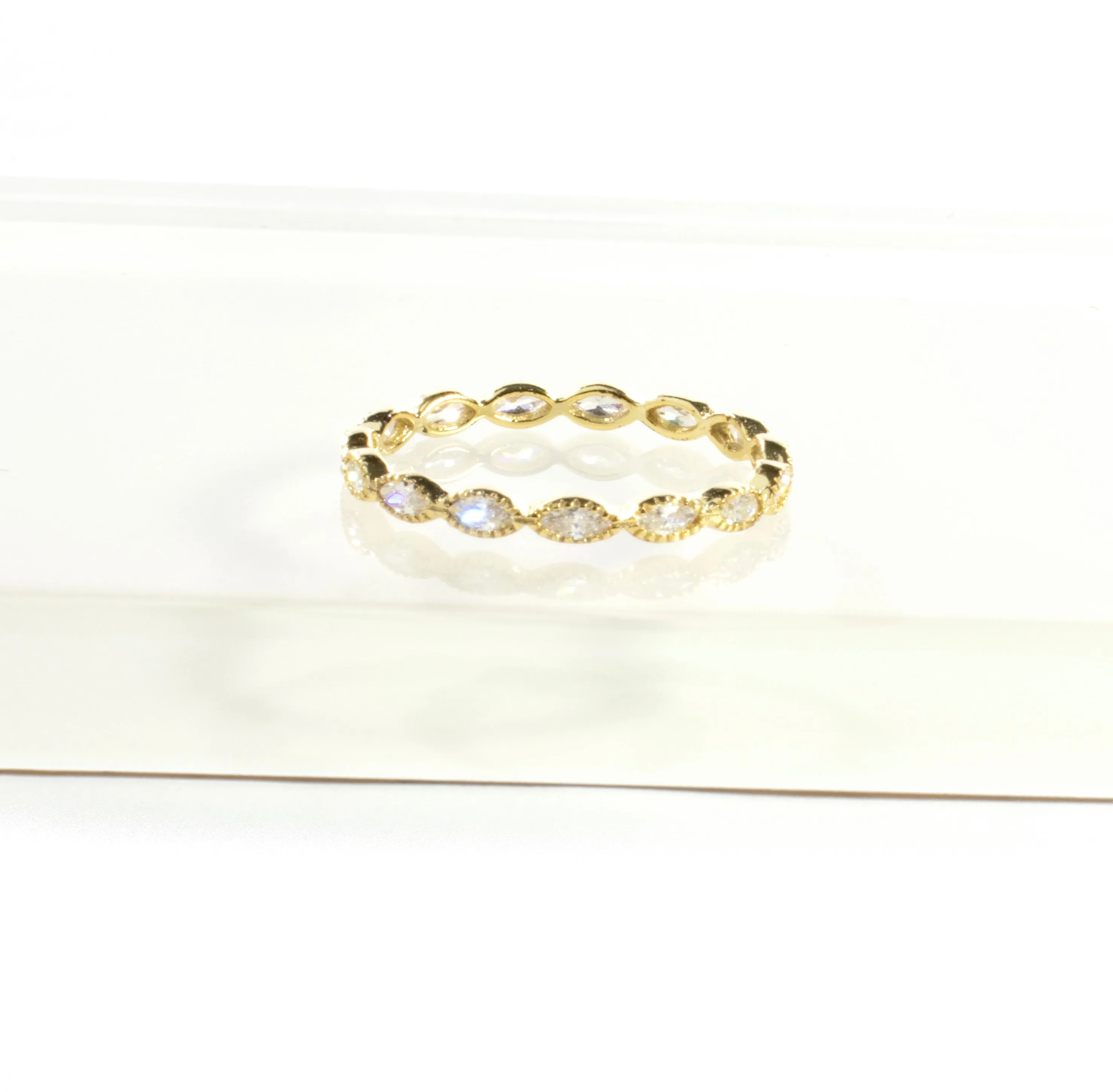 CZ Eternity Band - Gold and Silver