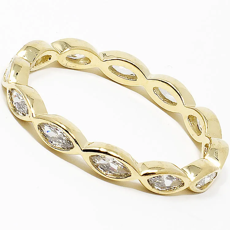 CZ Eternity Gold Band