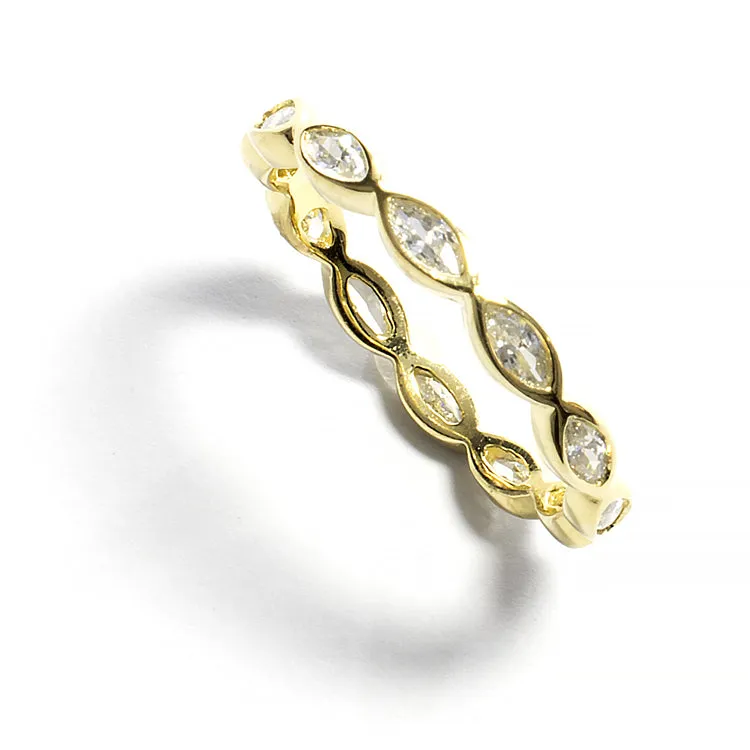 CZ Eternity Gold Band