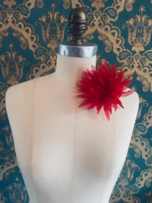 Dahlia Flower Brooch