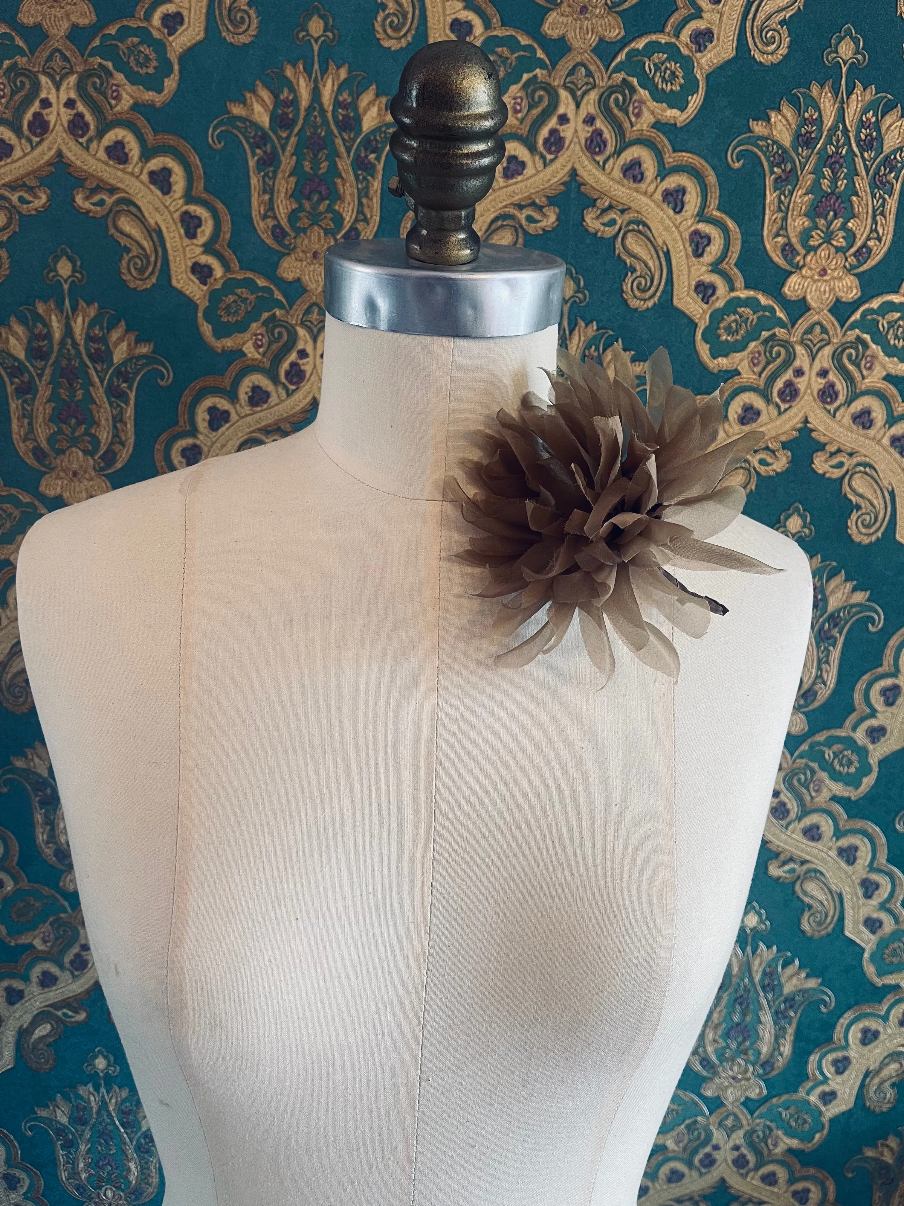 Dahlia Flower Brooch