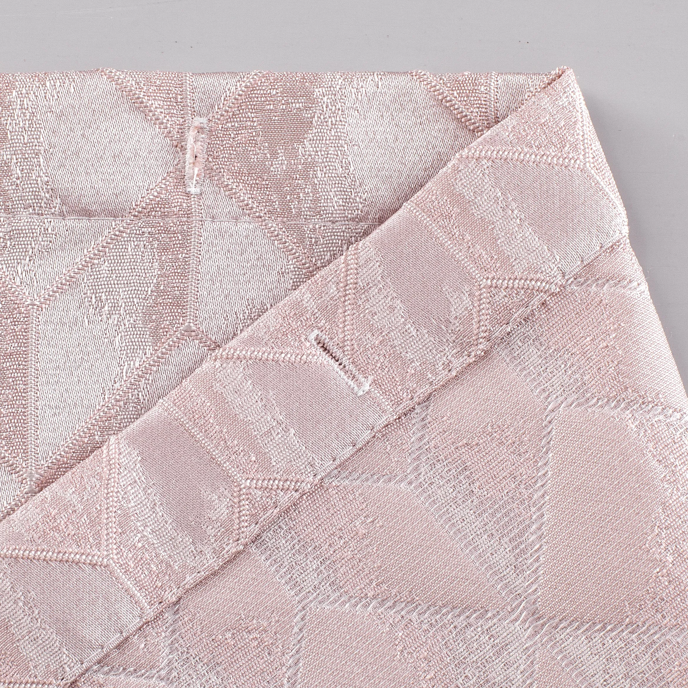 Dainty Home Topaz 3D Embossed Textured Lustrous Lurex Geometric Designed Fabric Shower Curtain
