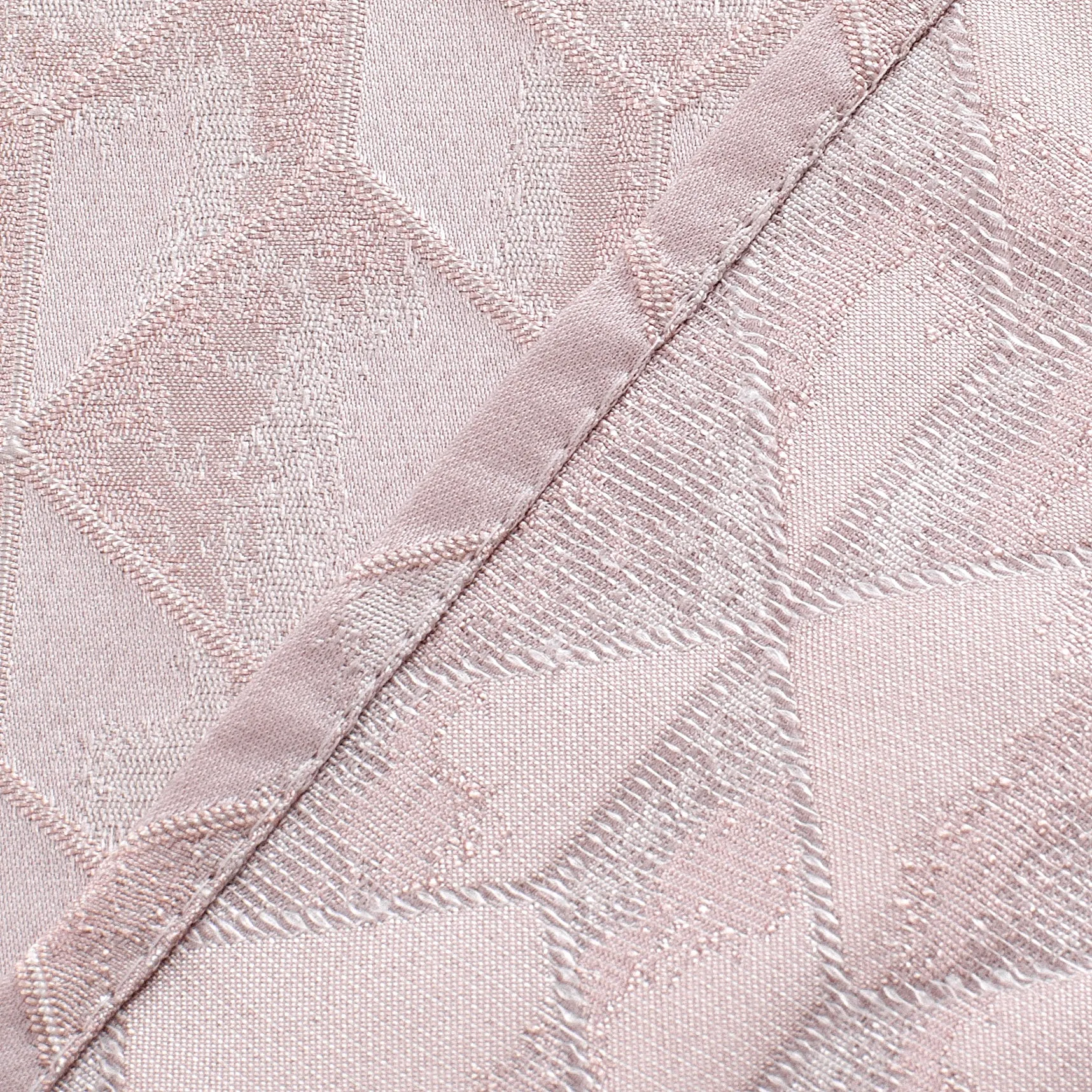 Dainty Home Topaz 3D Embossed Textured Lustrous Lurex Geometric Designed Fabric Shower Curtain