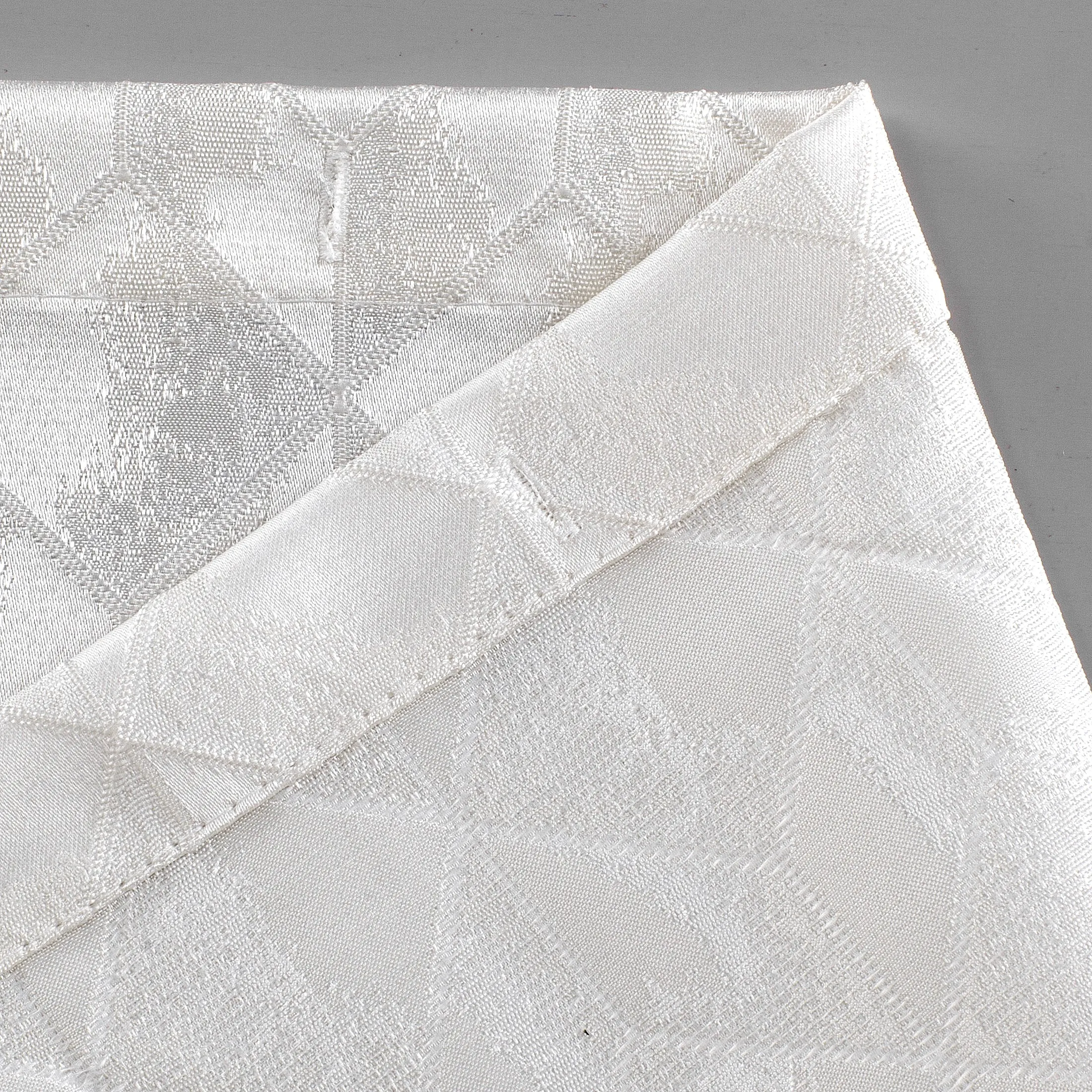 Dainty Home Topaz 3D Embossed Textured Lustrous Lurex Geometric Designed Fabric Shower Curtain