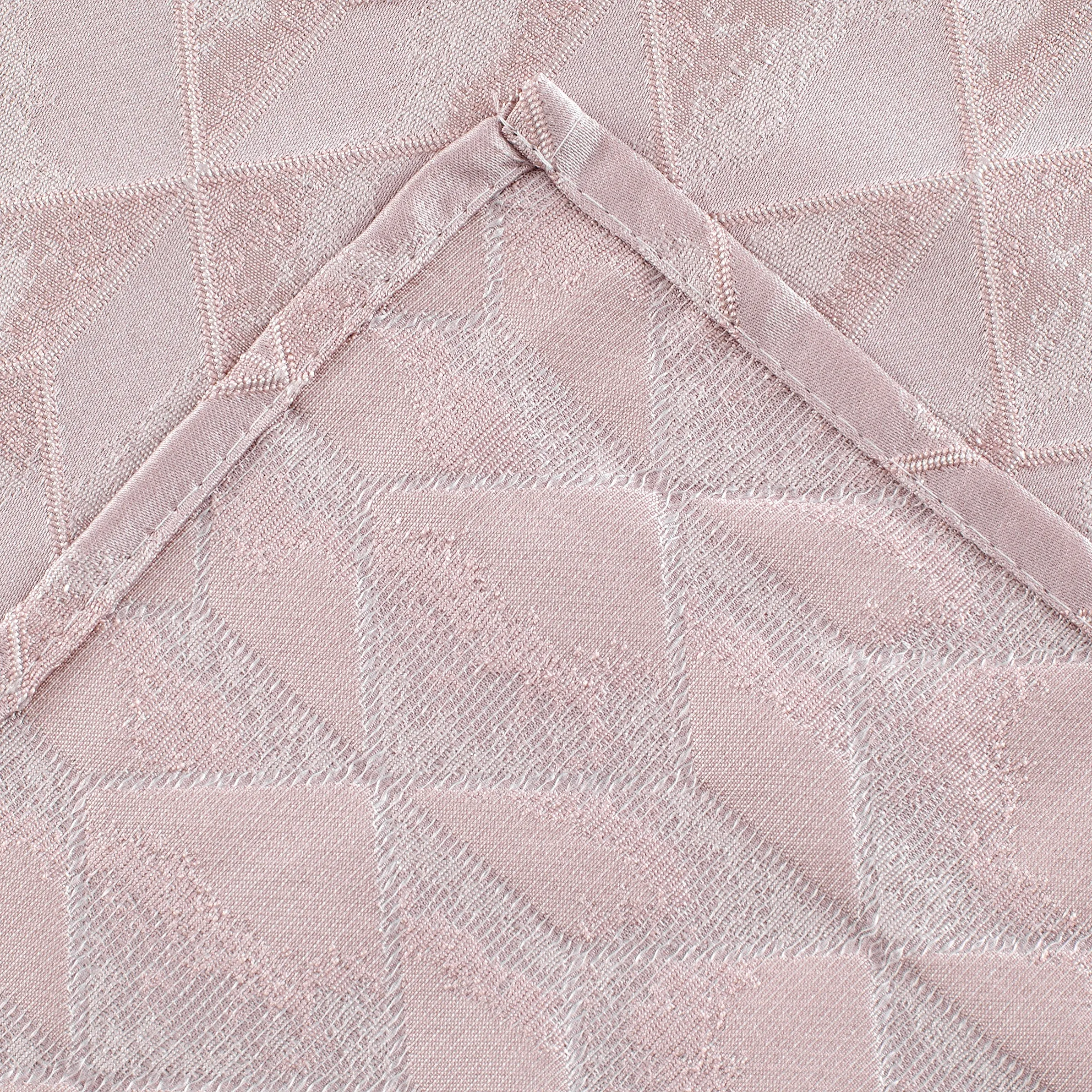 Dainty Home Topaz 3D Embossed Textured Lustrous Lurex Geometric Designed Fabric Shower Curtain