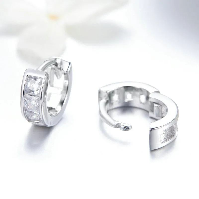Dazzling Small Round Earrings