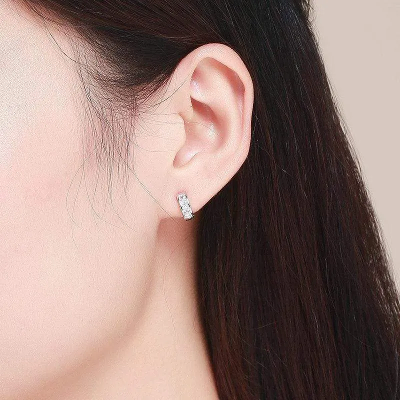 Dazzling Small Round Earrings