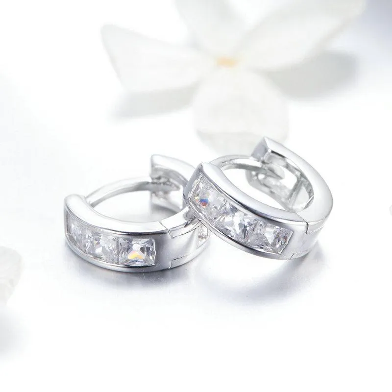 Dazzling Small Round Earrings