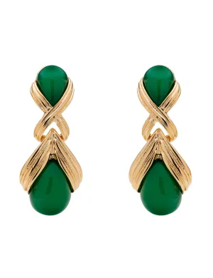 DECO STONE DROP EARRING