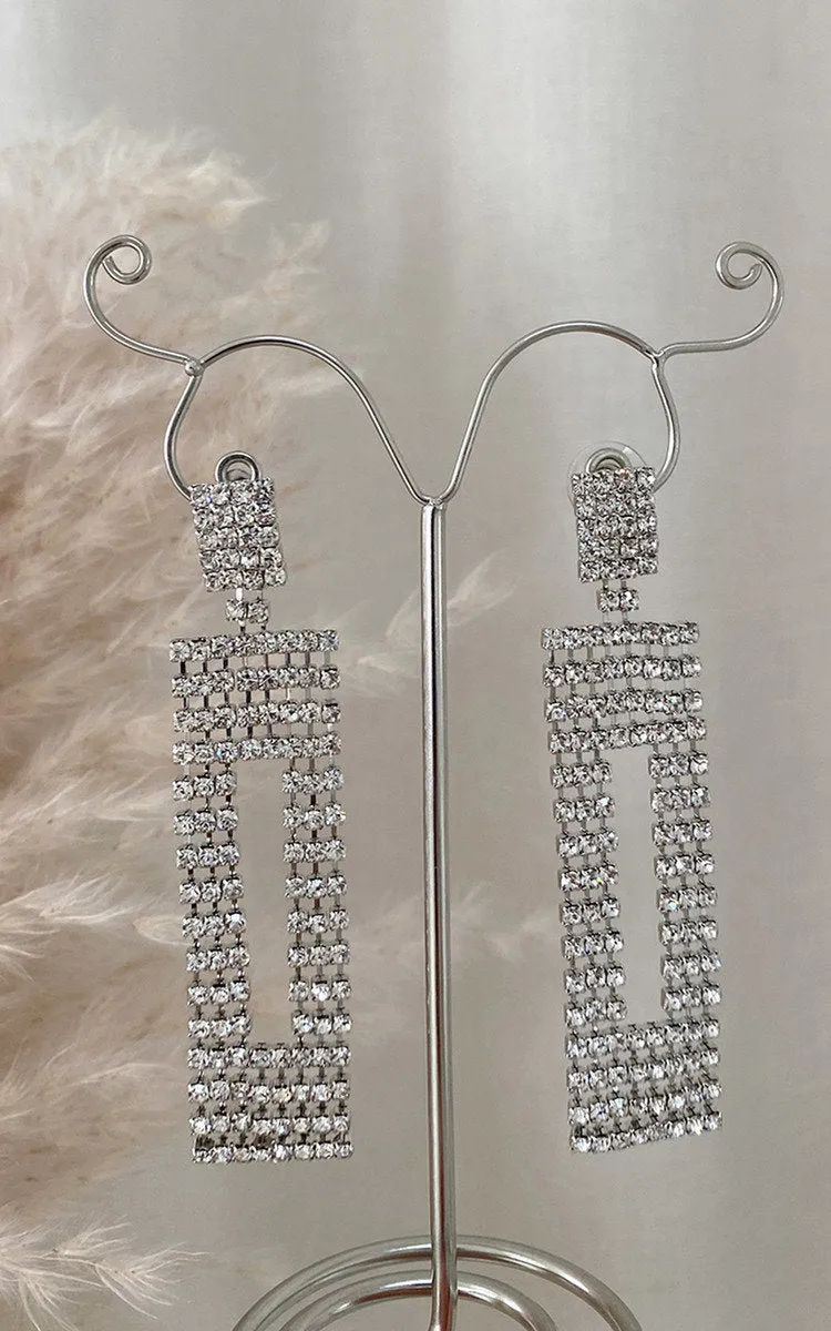 Diamante Drop Earrings