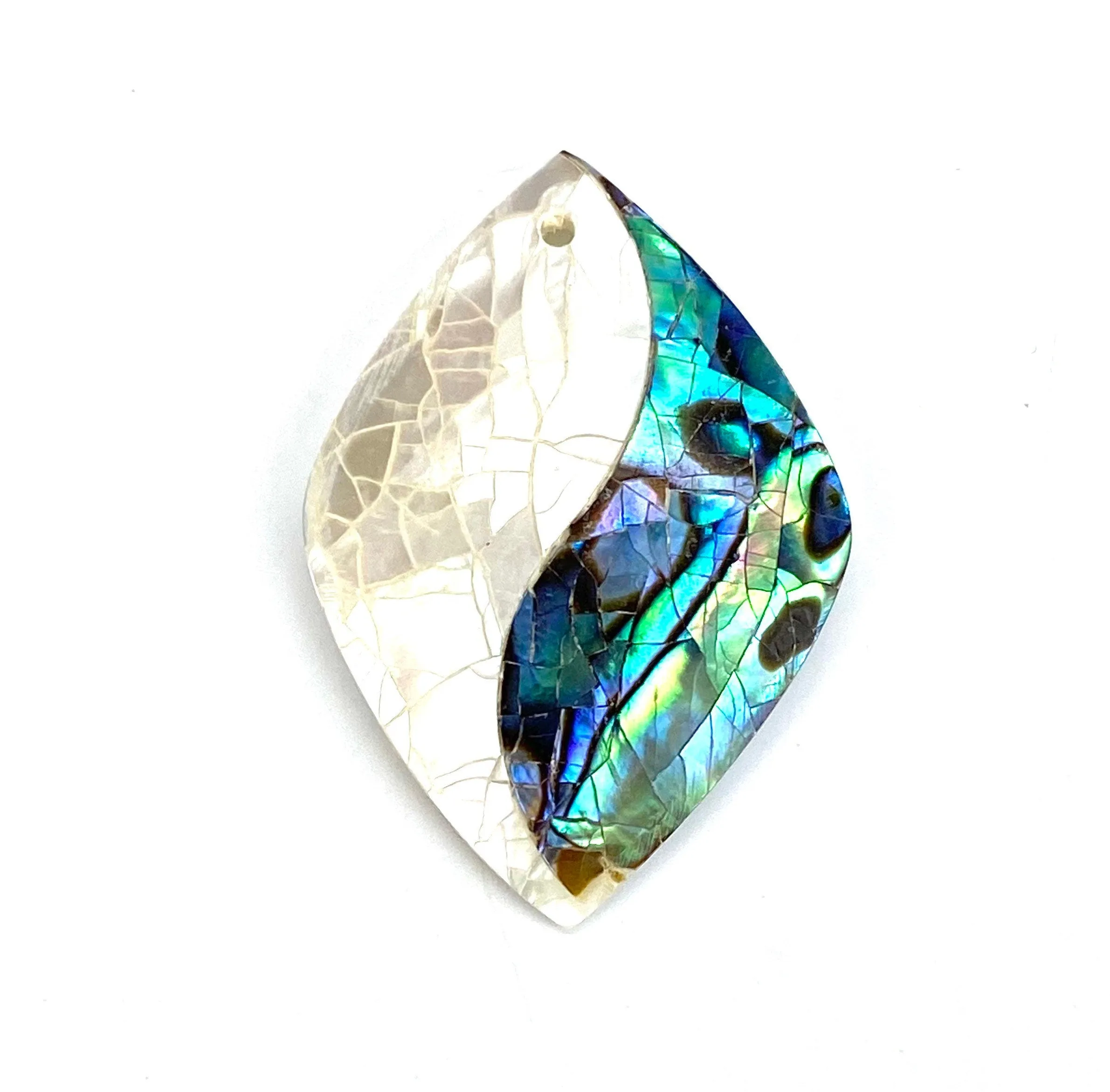 Diamond Abalone Mother of Pearl Charm SKU: M800