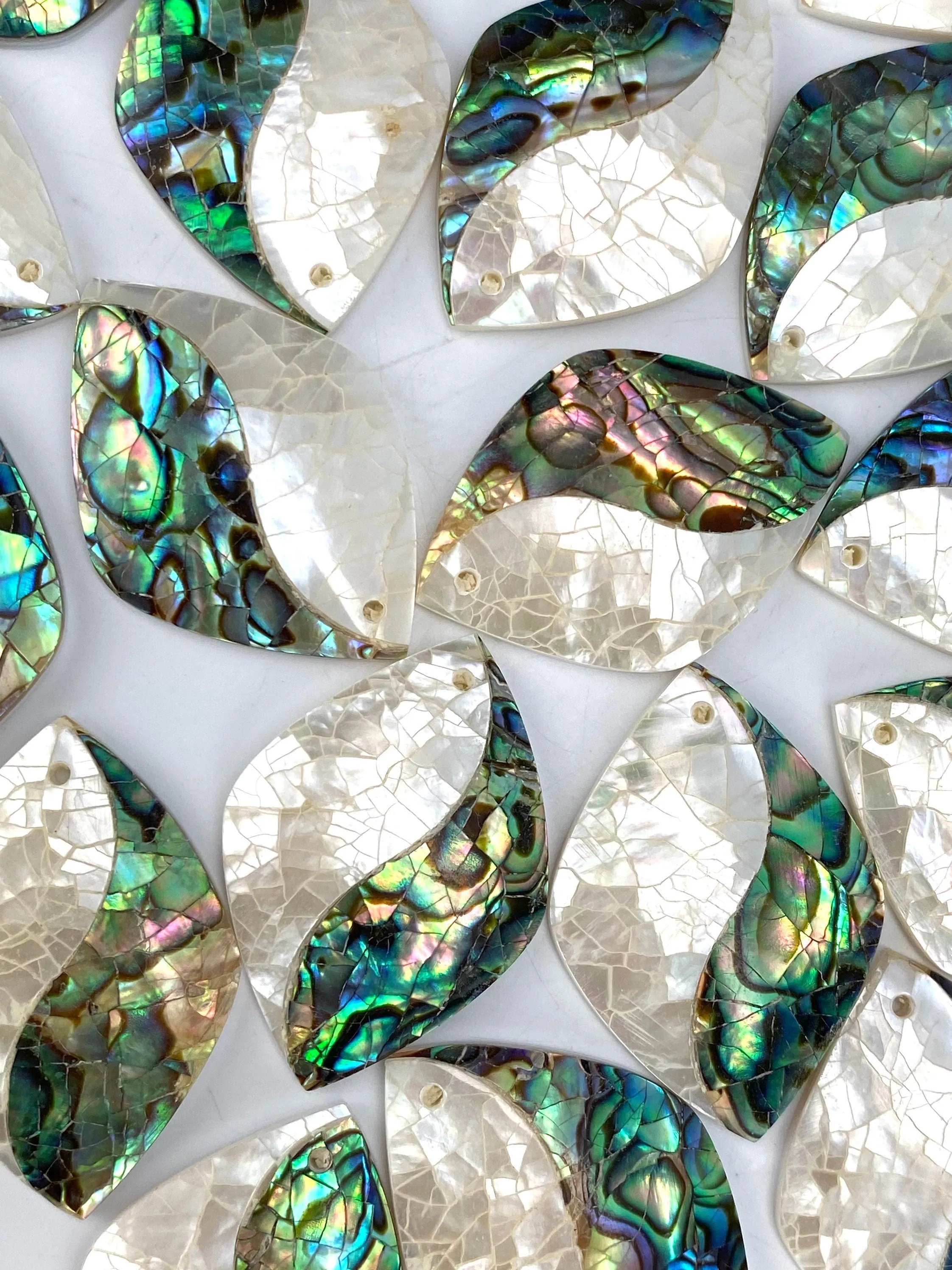 Diamond Abalone Mother of Pearl Charm SKU: M800