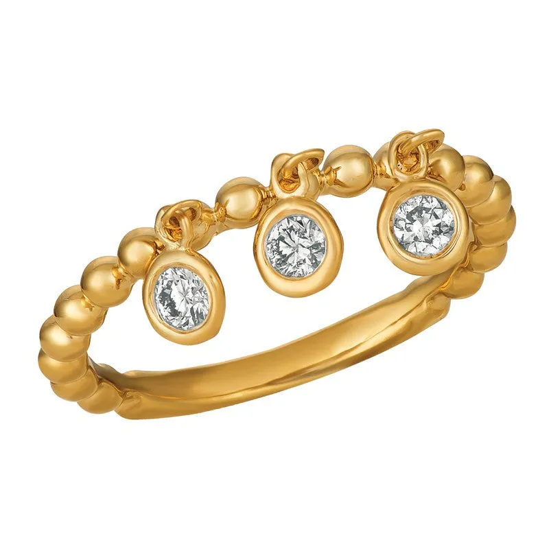 DIAMOND BEZEL SET RING 14K GOLD (0.5 CTW) 6