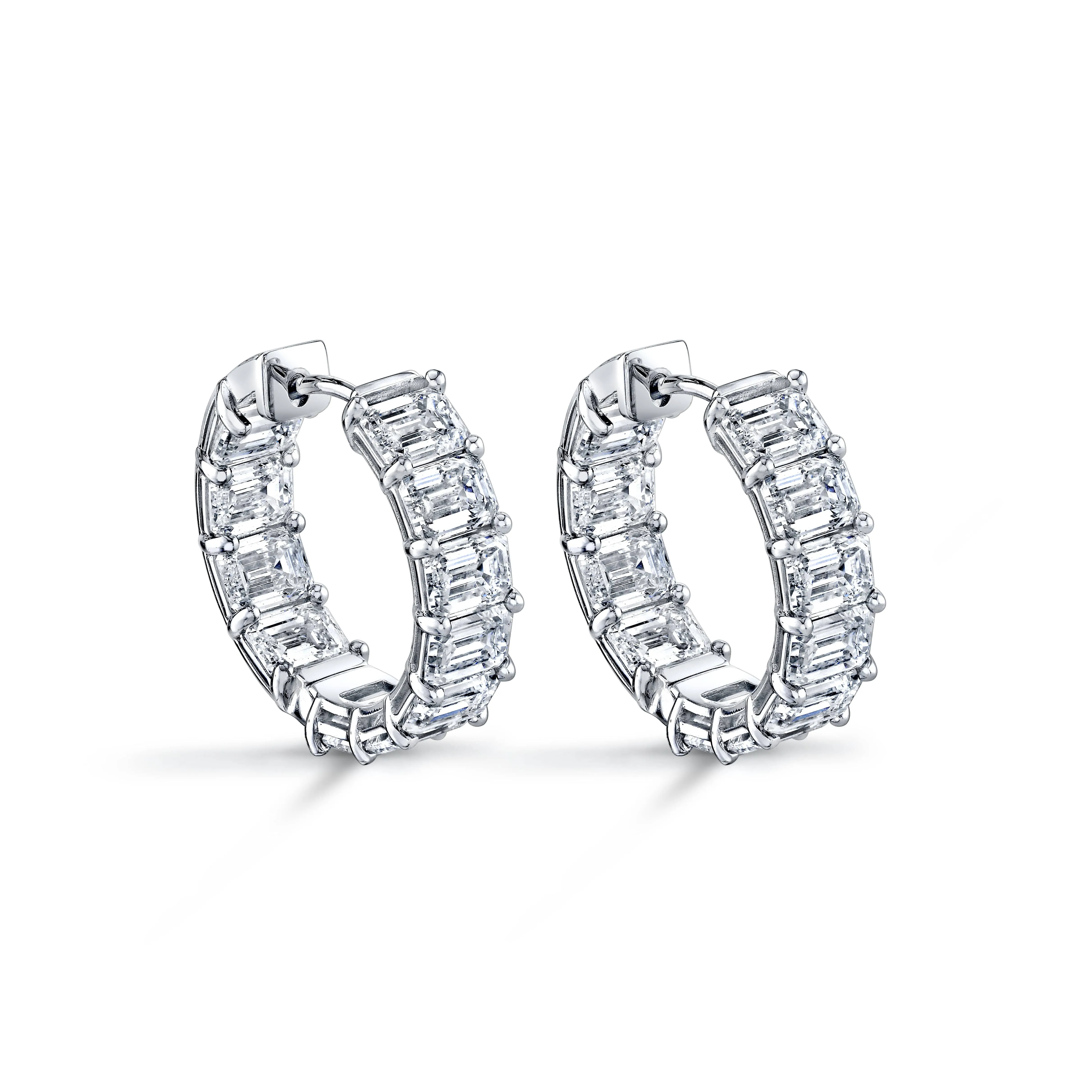 Diamond Hoop Earrings