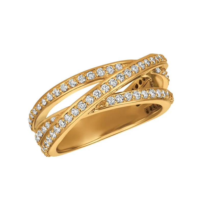 DIAMOND RING 14K GOLD (0.75 CTW) 21