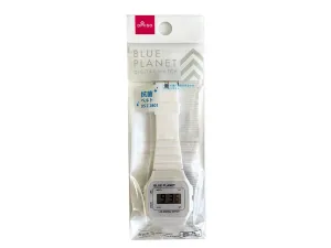 Digital Watch BluePlanetA White