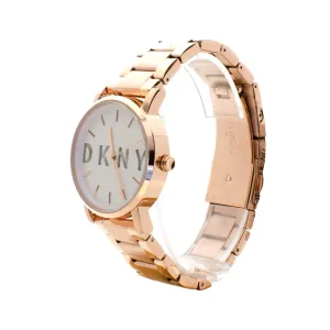 DKNY Gold Plated Analog Watch With Metal Bracelet