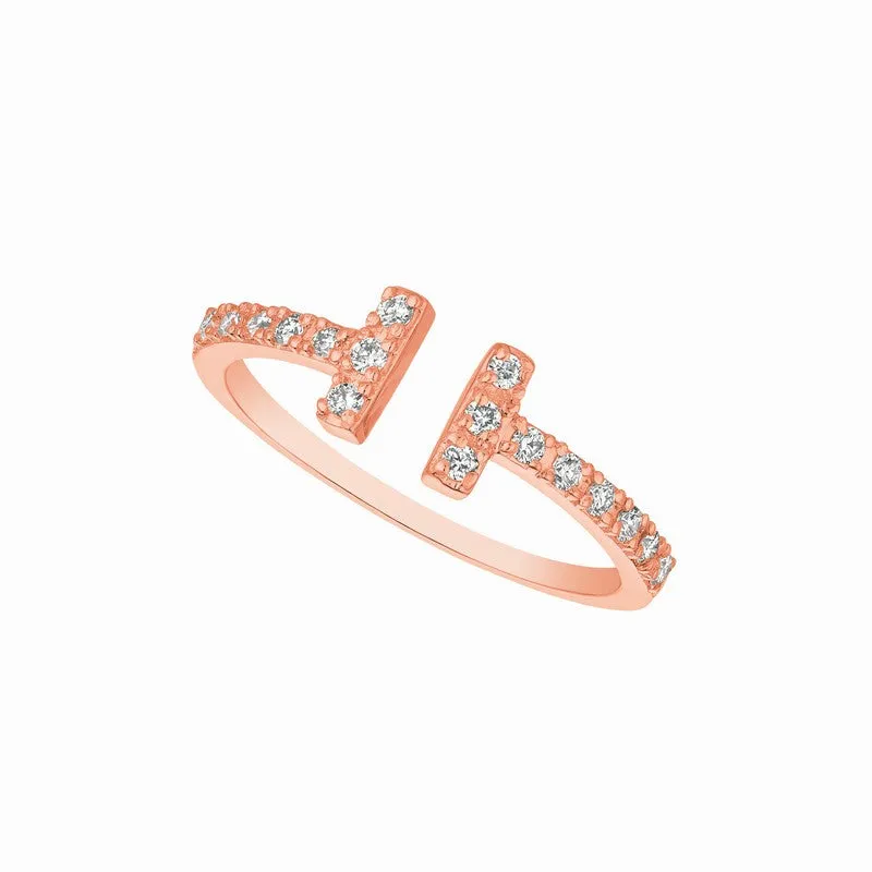 ‘DOUBLE-SIDED NAIL’ DIAMOND RING 14K GOLD (0.25 CTW)