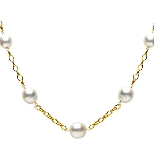 DSL Yellow Gold South Sea Pearl Necklace