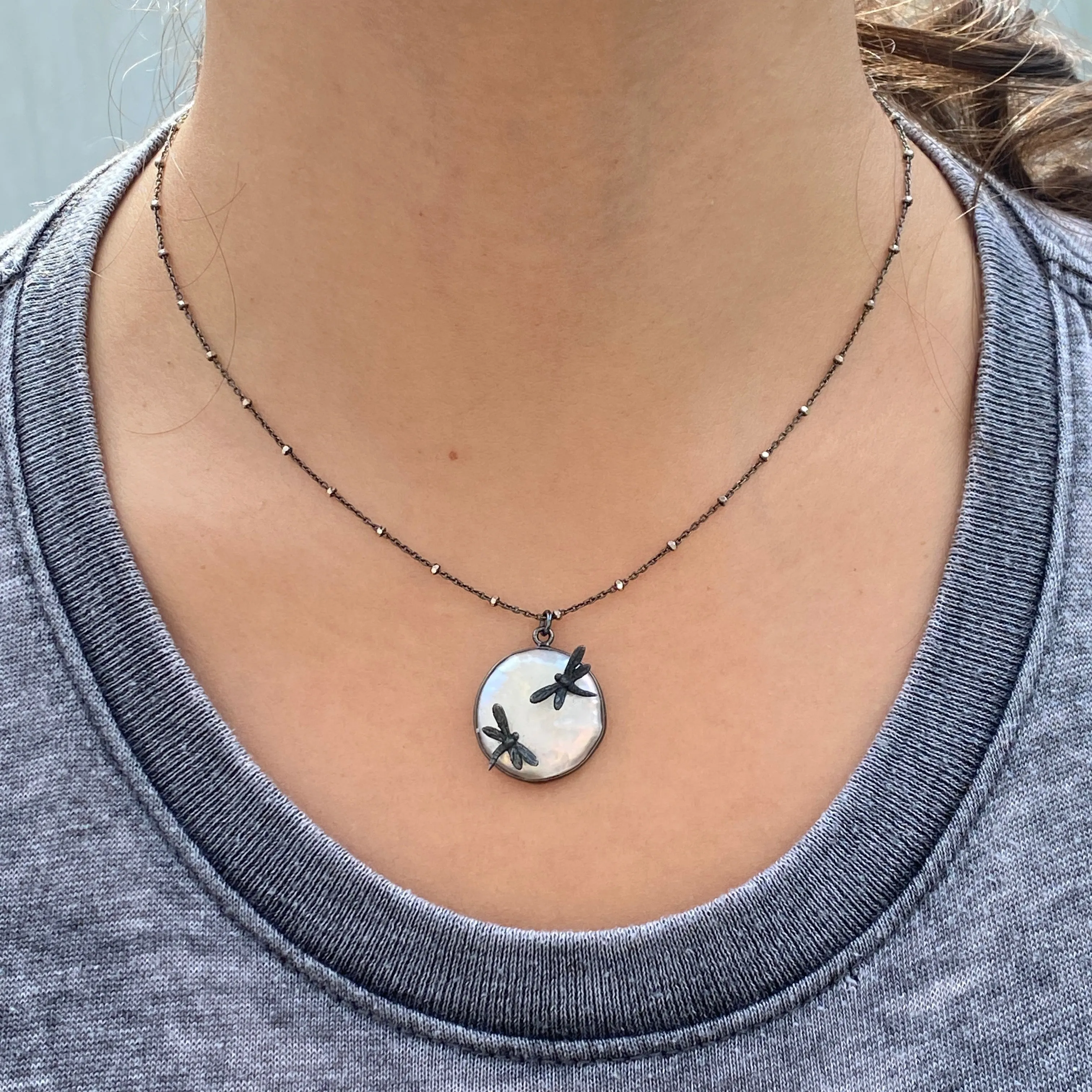 Ebony Jewelwing Necklace
