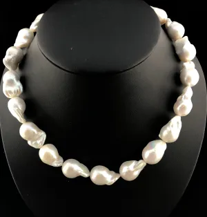 Edison "Explosion" Baroque Pearl Necklace   OLN 17