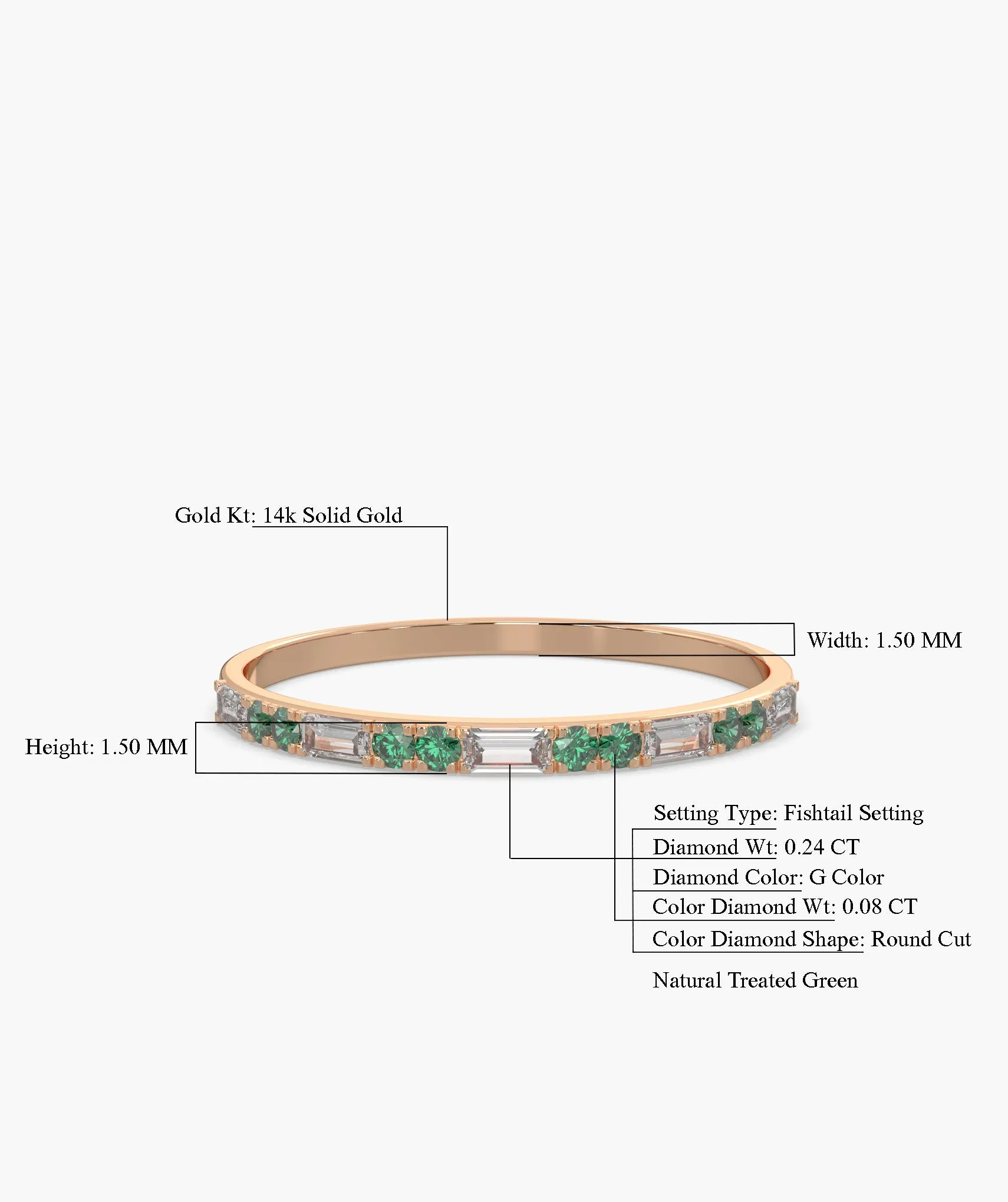 Elegant Diamond 14K Gold Ring