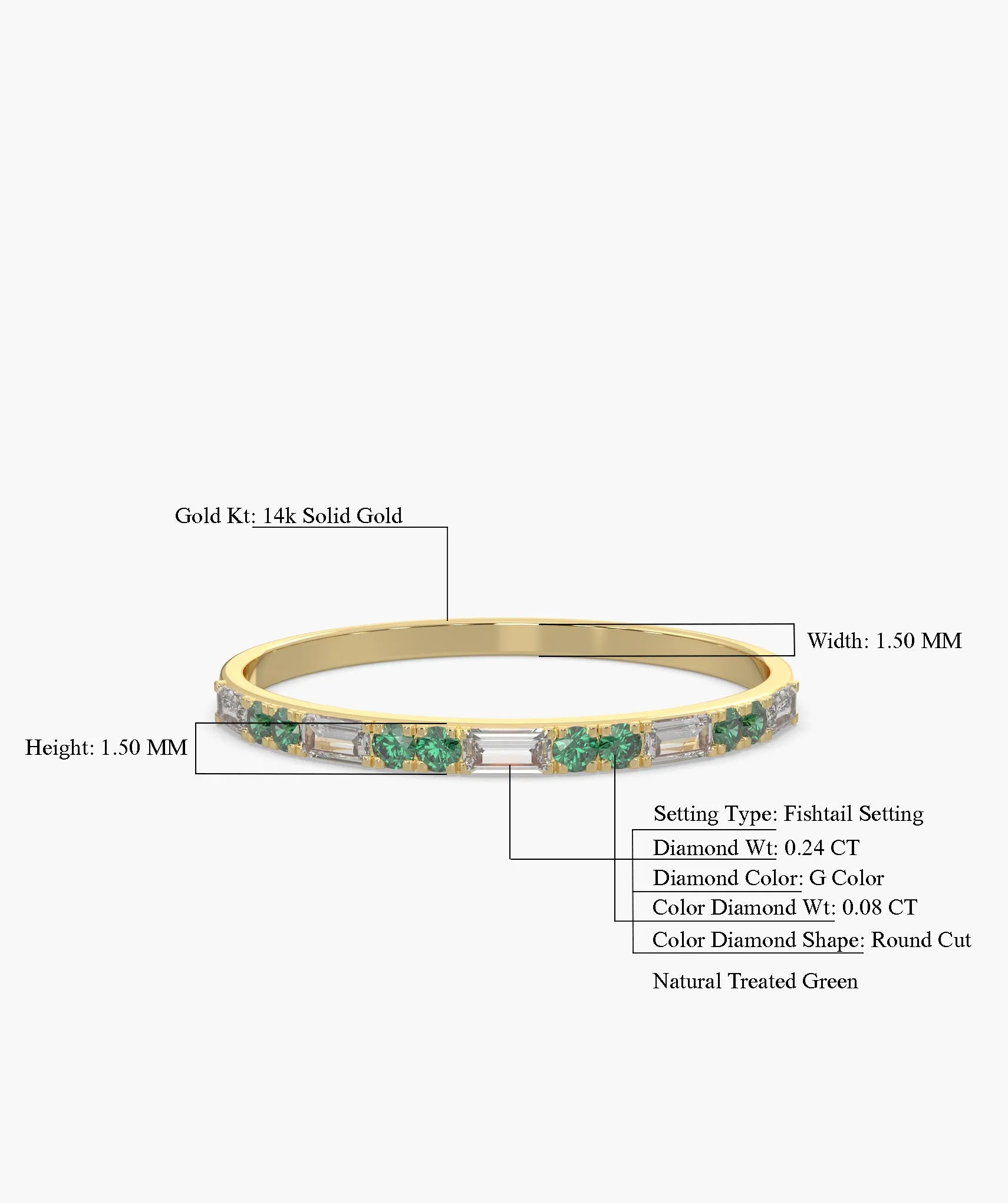 Elegant Diamond 14K Gold Ring