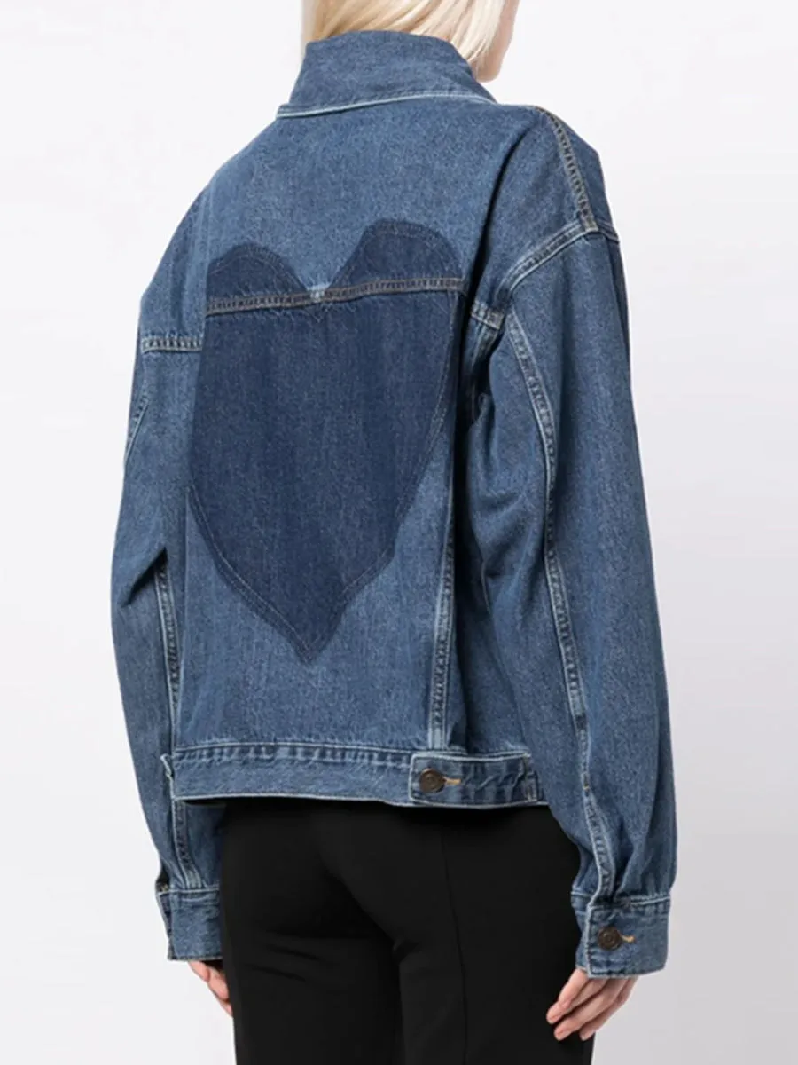 Embellished Cutout Denim Jacket