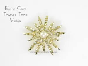 Emmons Rainbow Star Vintage Brooch Pin 1960s