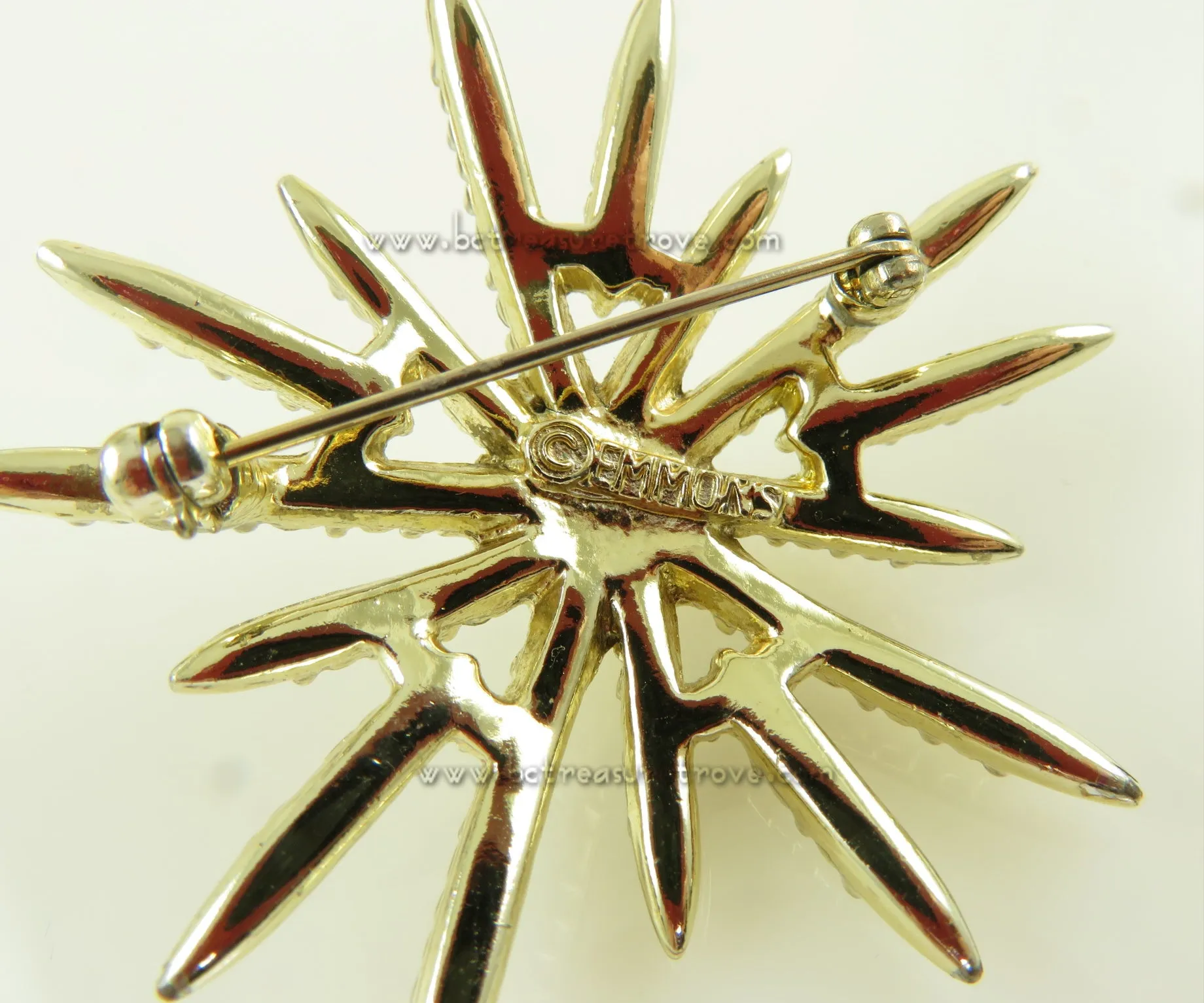 Emmons Rainbow Star Vintage Brooch Pin 1960s