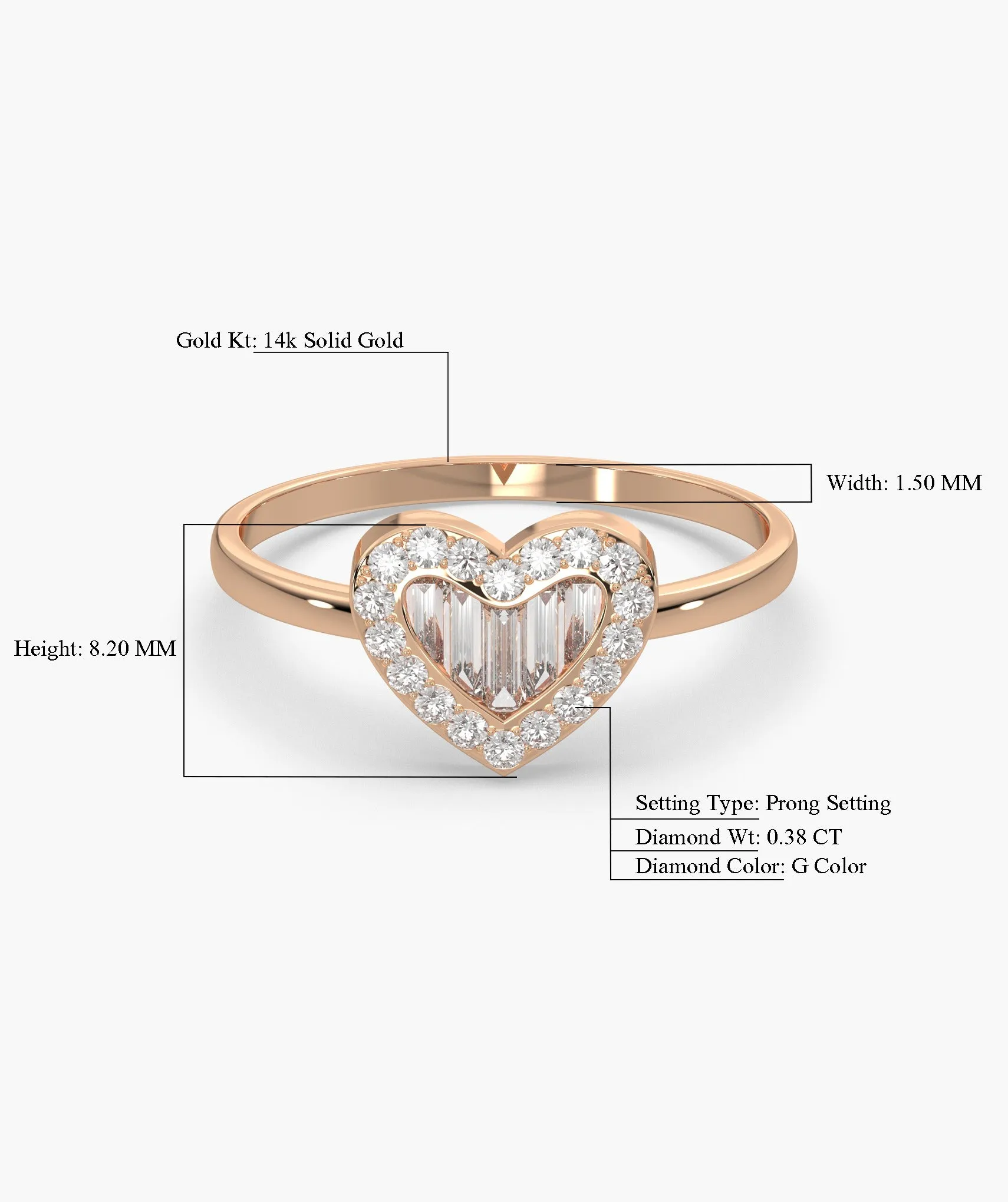 Endless Heart Sparkle Ring