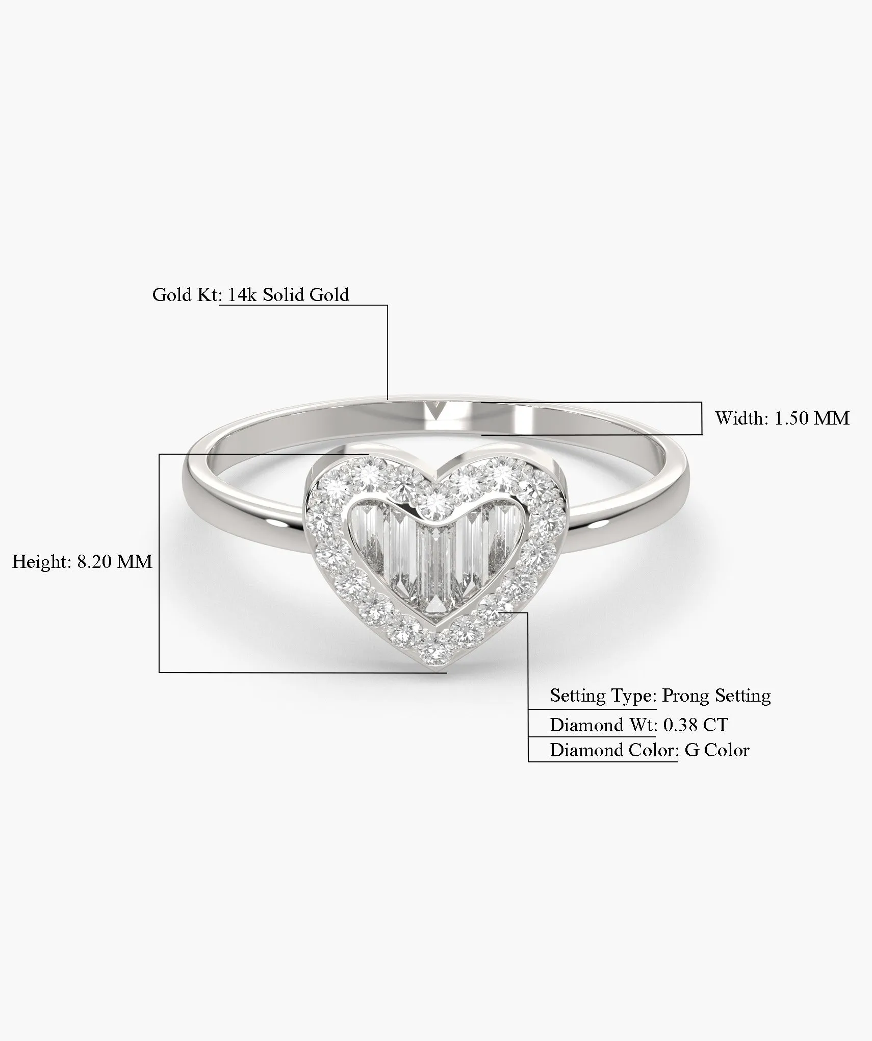 Endless Heart Sparkle Ring