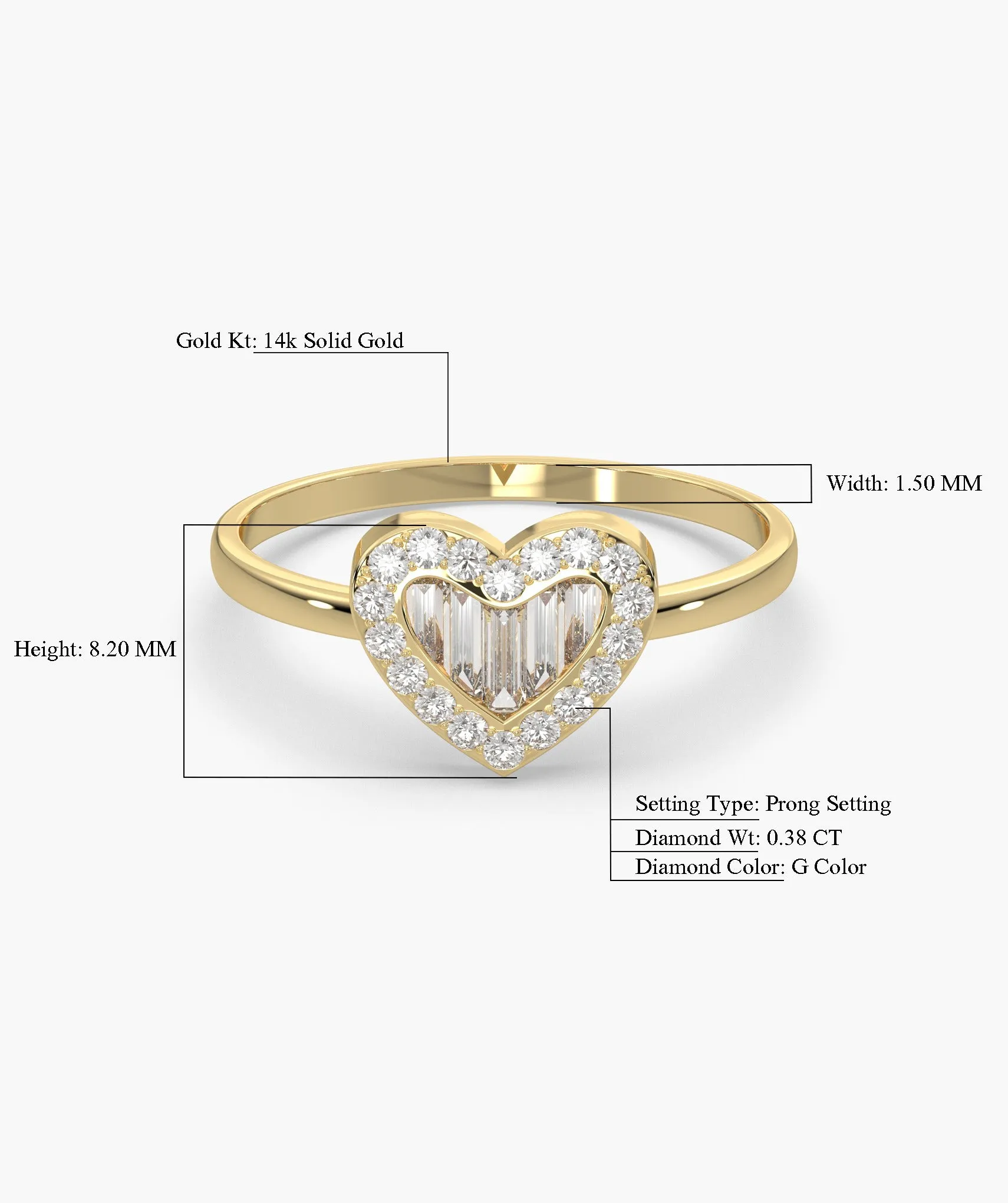 Endless Heart Sparkle Ring