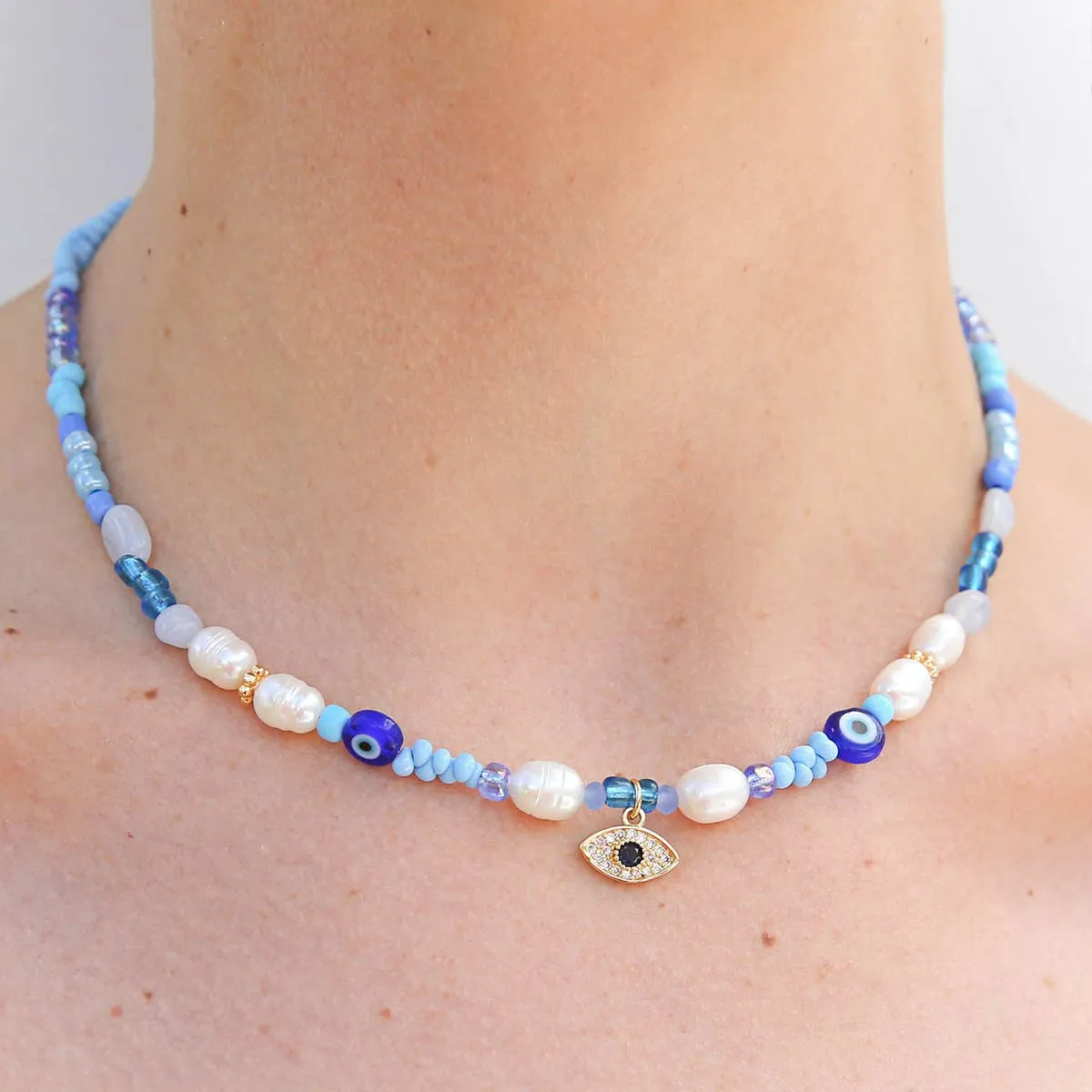 Evil Eye Blue Necklace | Kingston Jewellery