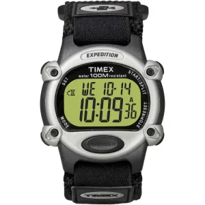 Expedition Mens Chrono Alarm Timer Silver/Black