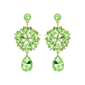 Eye-Catching Green Sparkle Earrings - Make a Statement