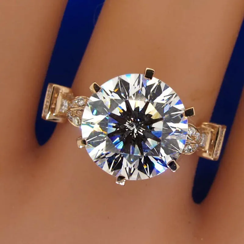 Fashion Edition Luxury Round Diamond Ring