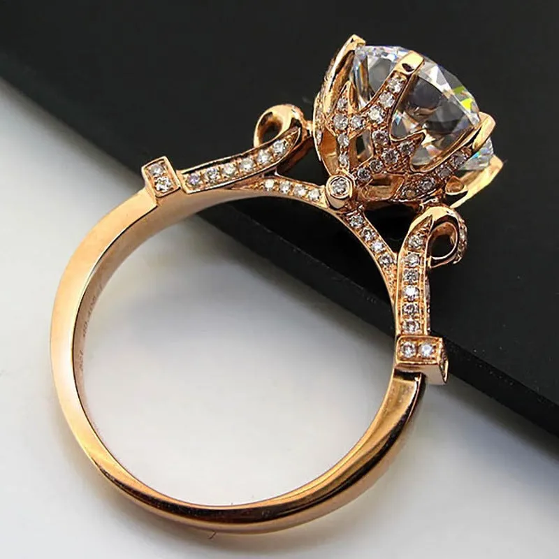 Fashion Edition Luxury Round Diamond Ring