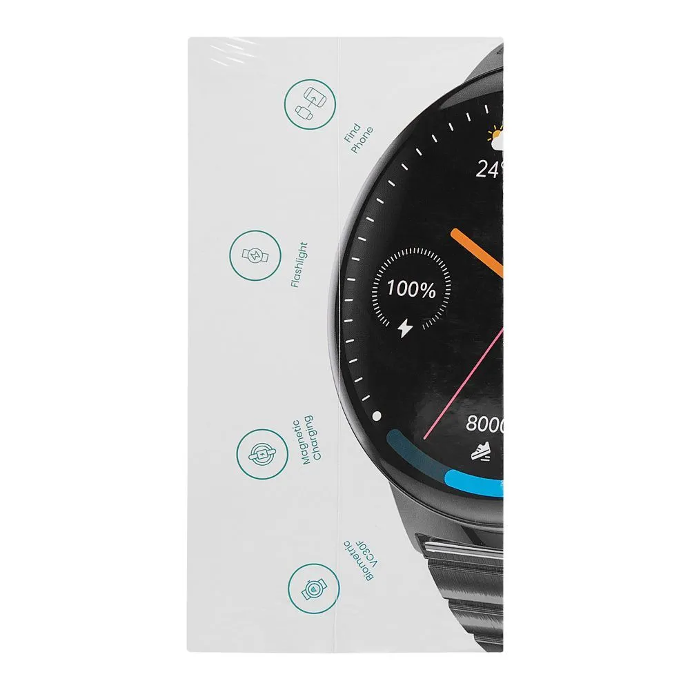 Faster 1.43" Amoled Display Nerv 4 Pro Smart Watch, 2 Straps   Neck Band, Gold