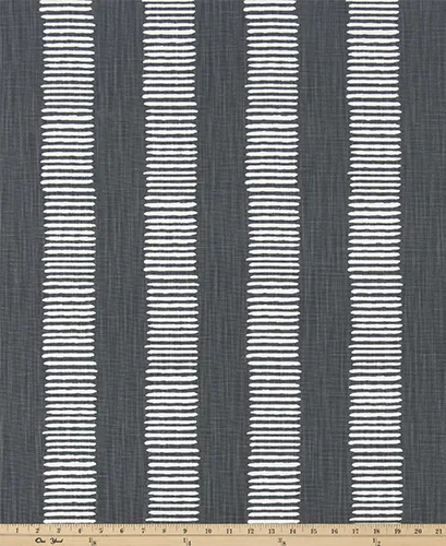 Faux Roman Shade Valance in Iron Grey or Brazilian Yellow and White Dash Print on Premium Slub Linen Fabric,  Custom Made.  Fully Lined