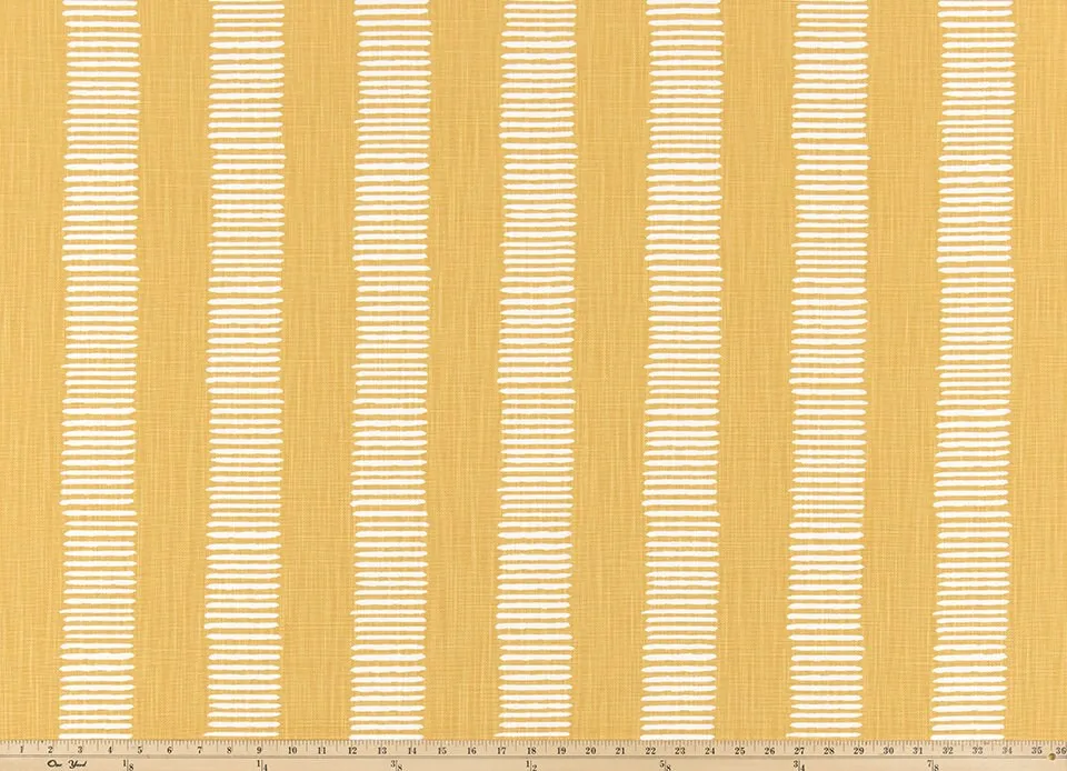 Faux Roman Shade Valance in Iron Grey or Brazilian Yellow and White Dash Print on Premium Slub Linen Fabric,  Custom Made.  Fully Lined