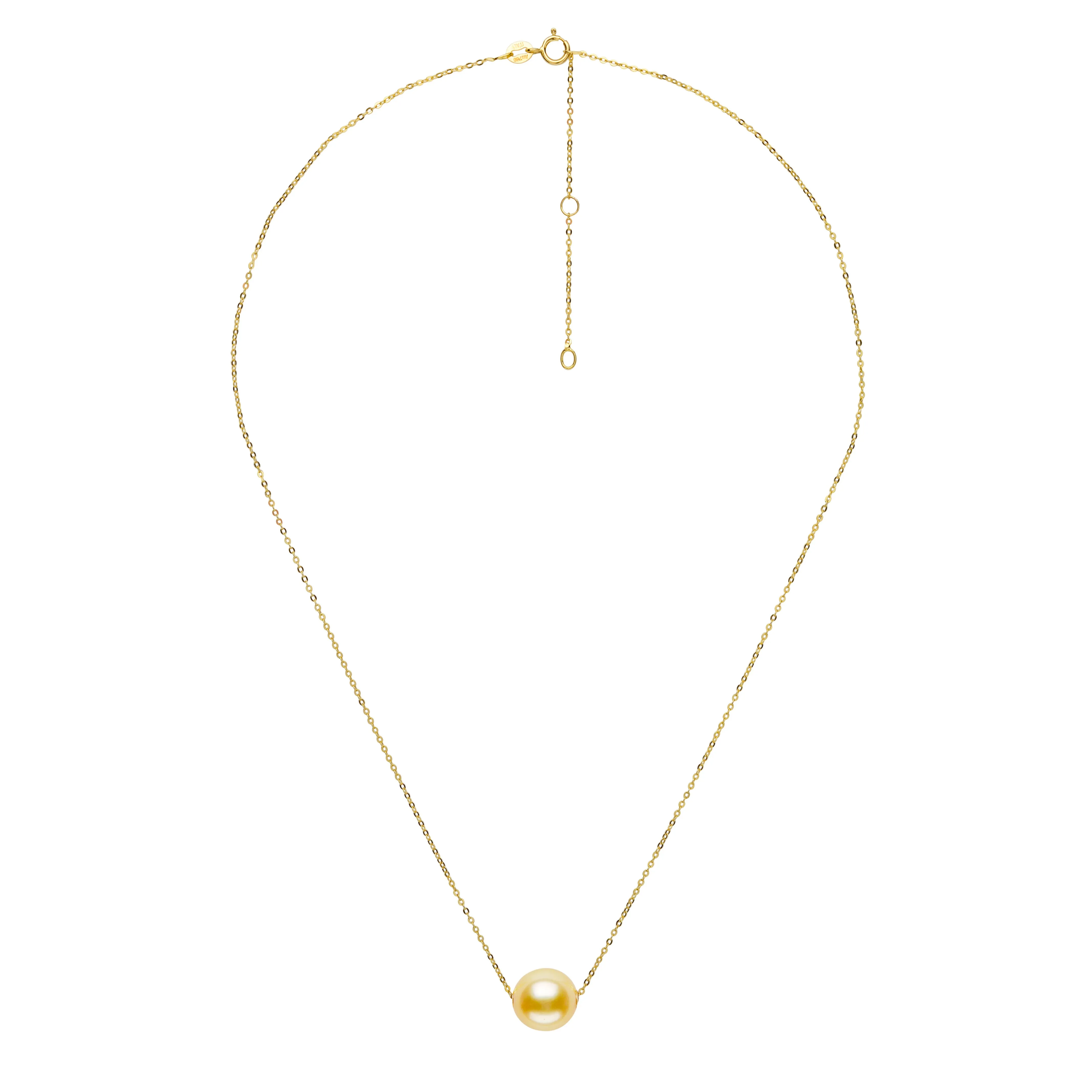 Floating Golden South Sea Pearl Pendant