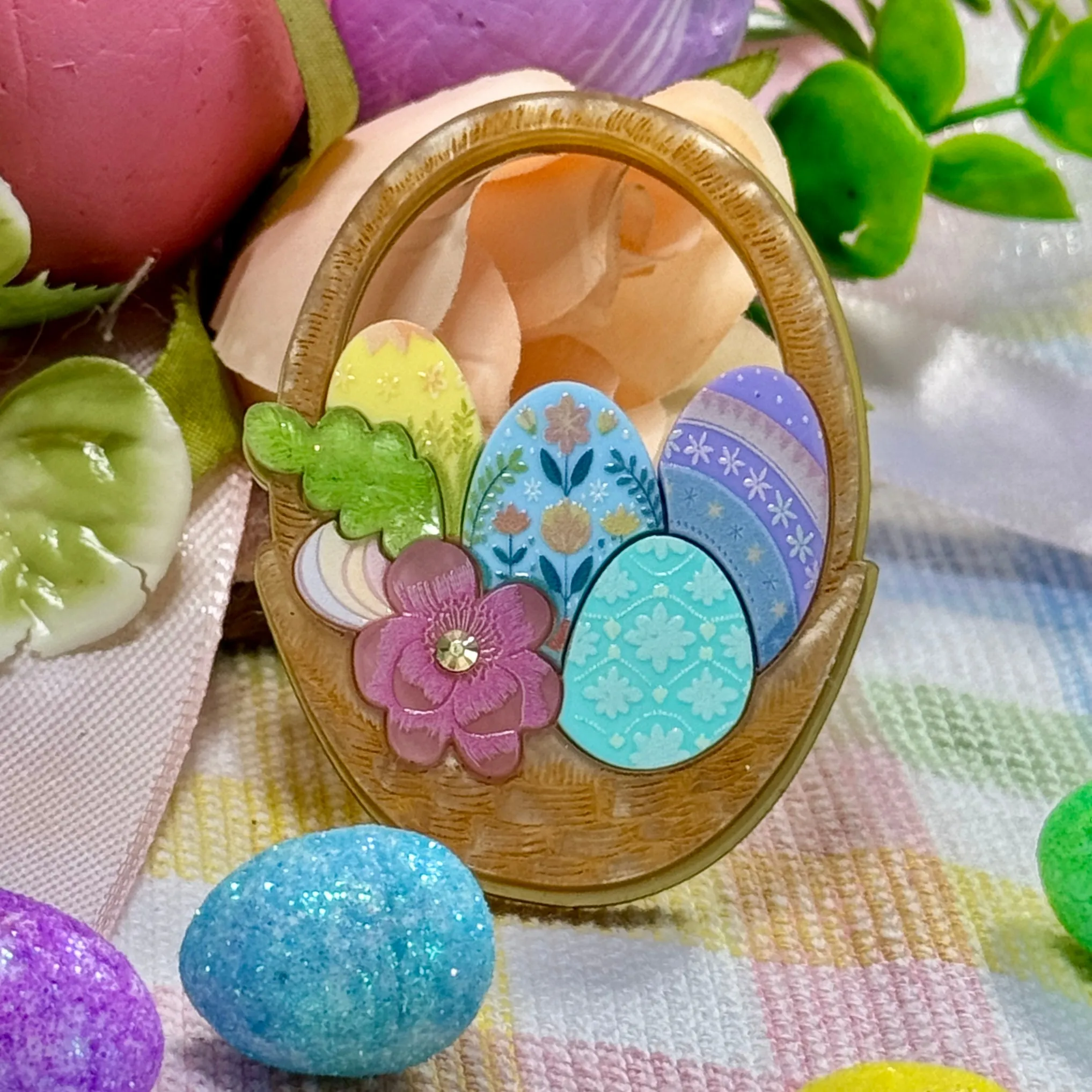 Floral Egg Hunt - Brooch